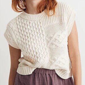 Madewell Patchwork Sweater Vest Size XS